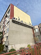 Ремонт фасада МКД, Ленинградкская область, город Тосно, 2023 год